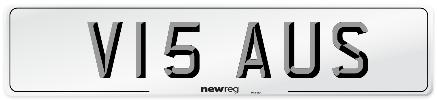 V15 AUS Number Plate from New Reg